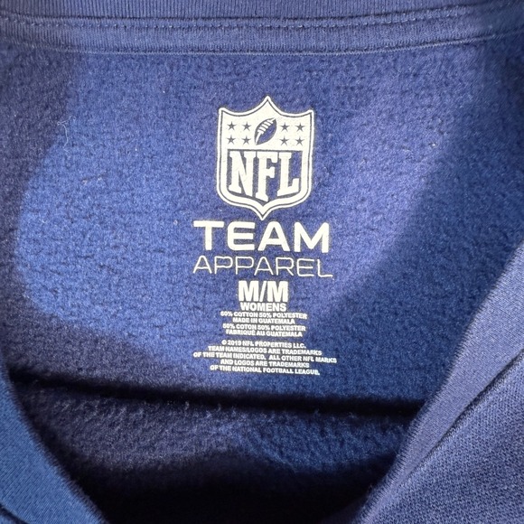 New England Patriots Crewneck Womens Medium NFL Team Apparel Blue Sweatshirt - Picture 4 of 8